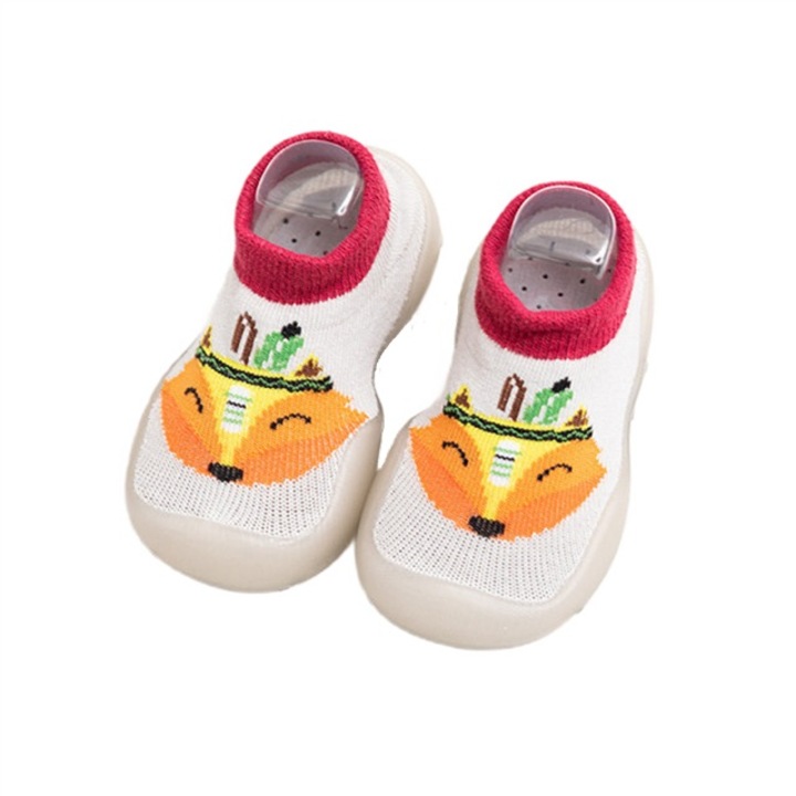 Ботуши SuperBaby, модел Indian Fox, нехлъзгава подметка, текстил, за момичета, многоцветни