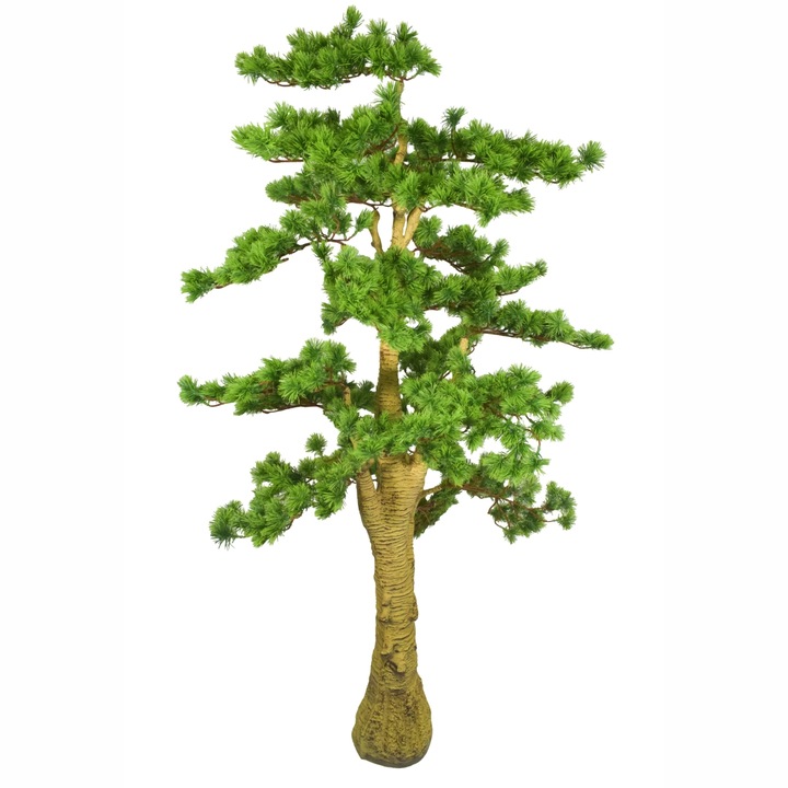 Copac artificial, Bonsai Pin fara ghiveci, Naimeed D5644, 166x85 cm, Verde Deschis