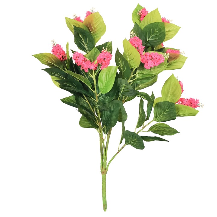 Изкуствено цвете, Гузмания без саксия, Naimeed D5628, 90x60 см, Розово