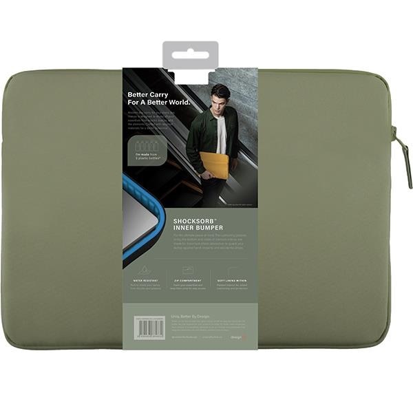 Husa pentru laptop Uniq, Vienna, 14", Impermeabil, Verde