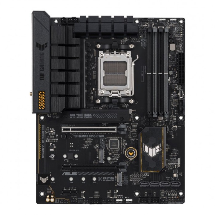 Дънна платка, ASUS TUF GAMING B650-E WIFI, 8000MHz, ATX, Socket AM5, Черен