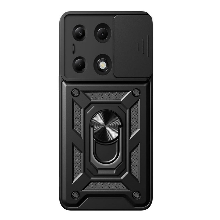 TECH-PROTECT Cam Shield Pro tok Xiaomi Poco M6 Pro 4G / Redmi Note 13 Pro 4G kompatibilis Black