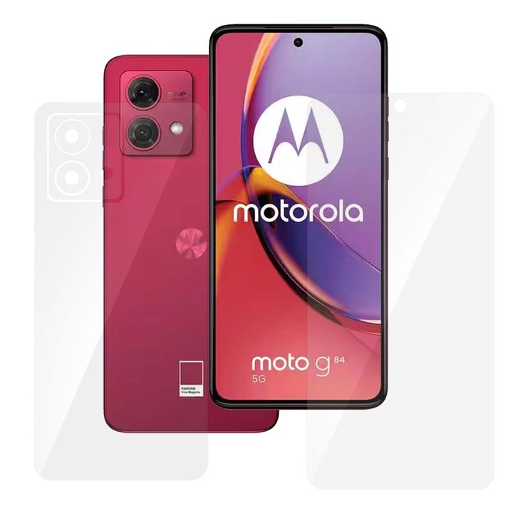 Комплект 2 фолиа SILKASE за Motorola Moto G84, защита на телефона, възобновяем силикон