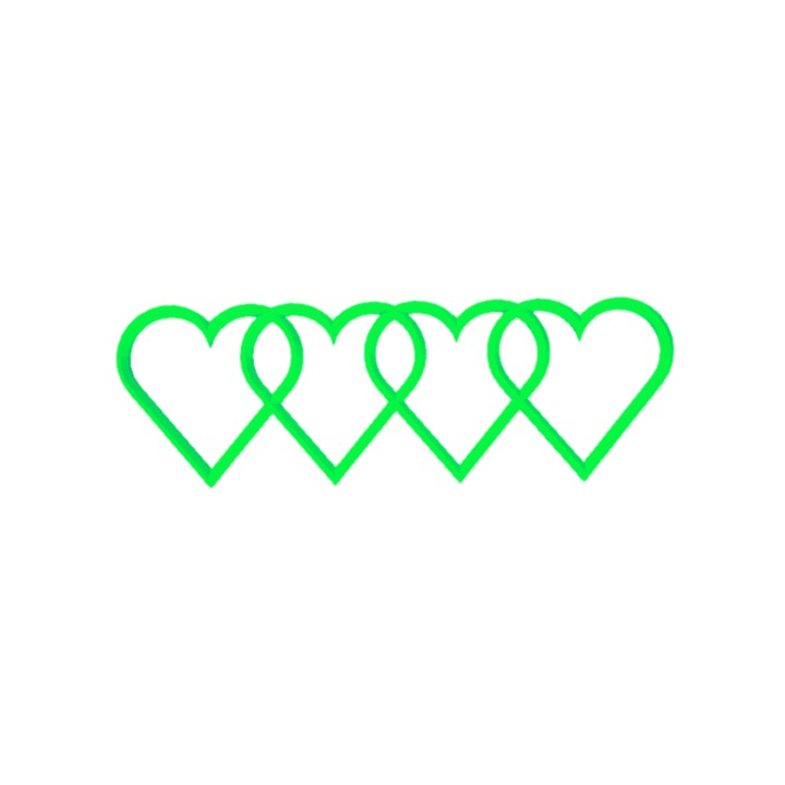 Breloc chei, "AUDI", 27X 80 mm verde