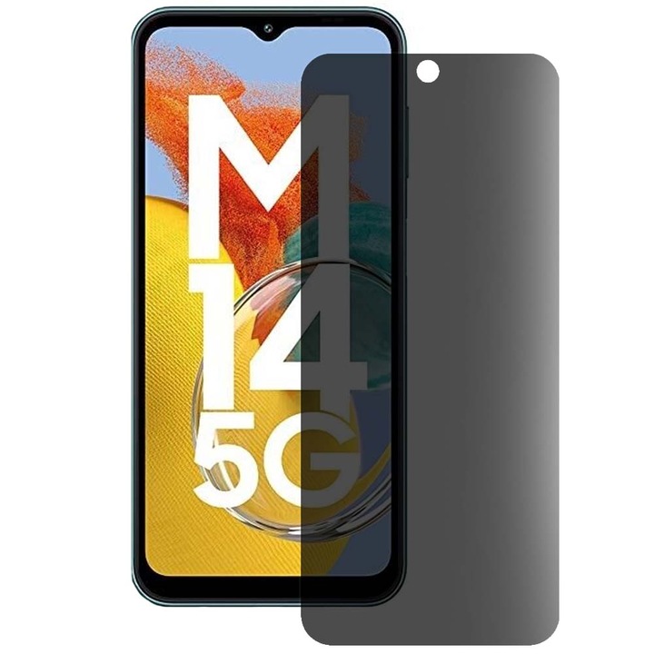 SILKASE matt adatvédő fólia Samsung Galaxy M14-hez, képernyővédő, szilikon