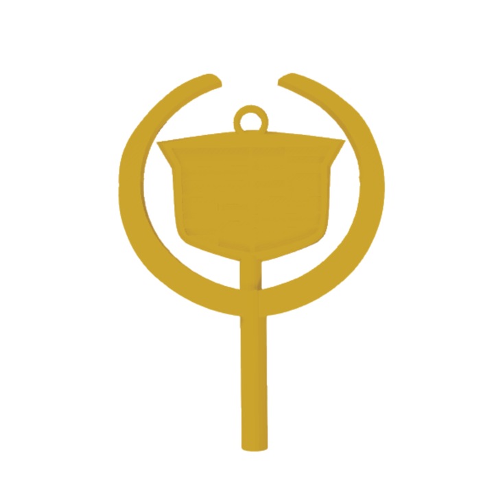 Breloc chei, "CADILLAC", 85X 60 mm auriu