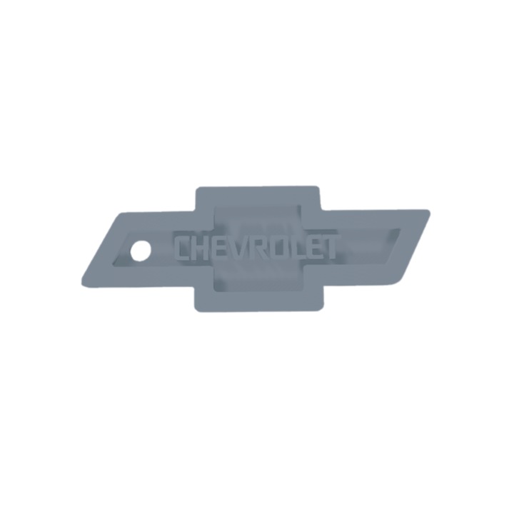Kulcstartó, "CHEVROLET", 30X 80 mm ezüst