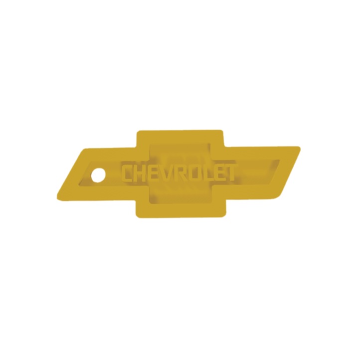 Kulcstartó, "CHEVROLET", 30X 80 mm arany