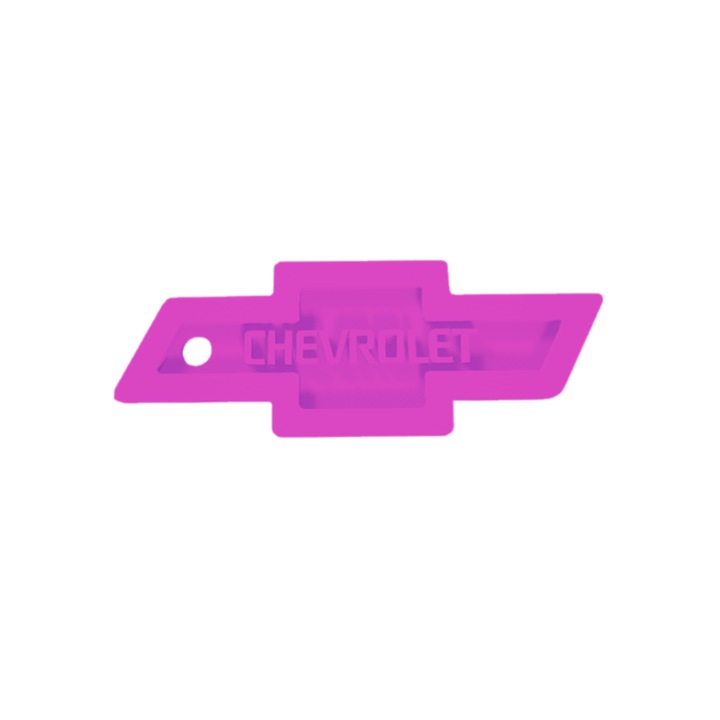 Breloc chei, "CHEVROLET", 30X 80 mm mov deschis