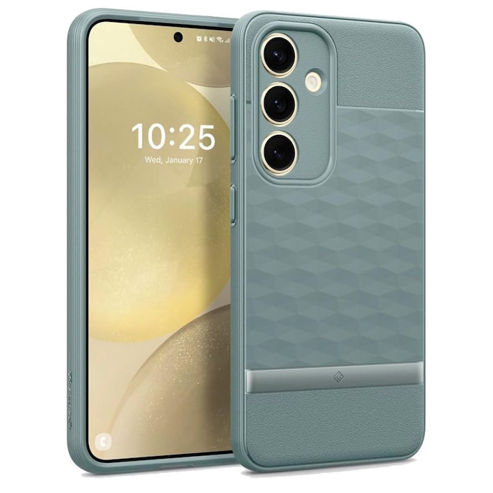 Калъф за мобилен телефон Spigen за Samsung Galaxy S24, Caseology Parallax, Sage Green