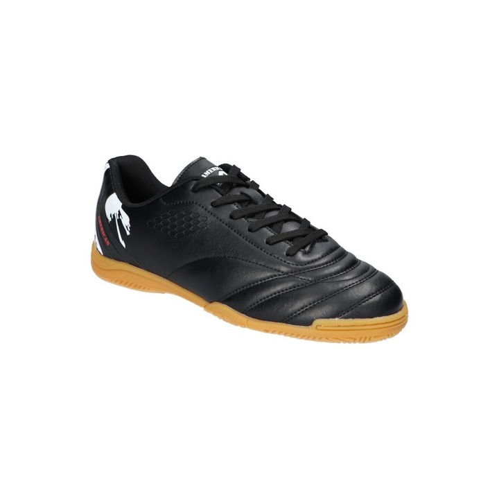 Pantofi Sport pentru fotbal, American Club, Fh6424, Materiale Solide, Siret, Pantofi de sala, Negru