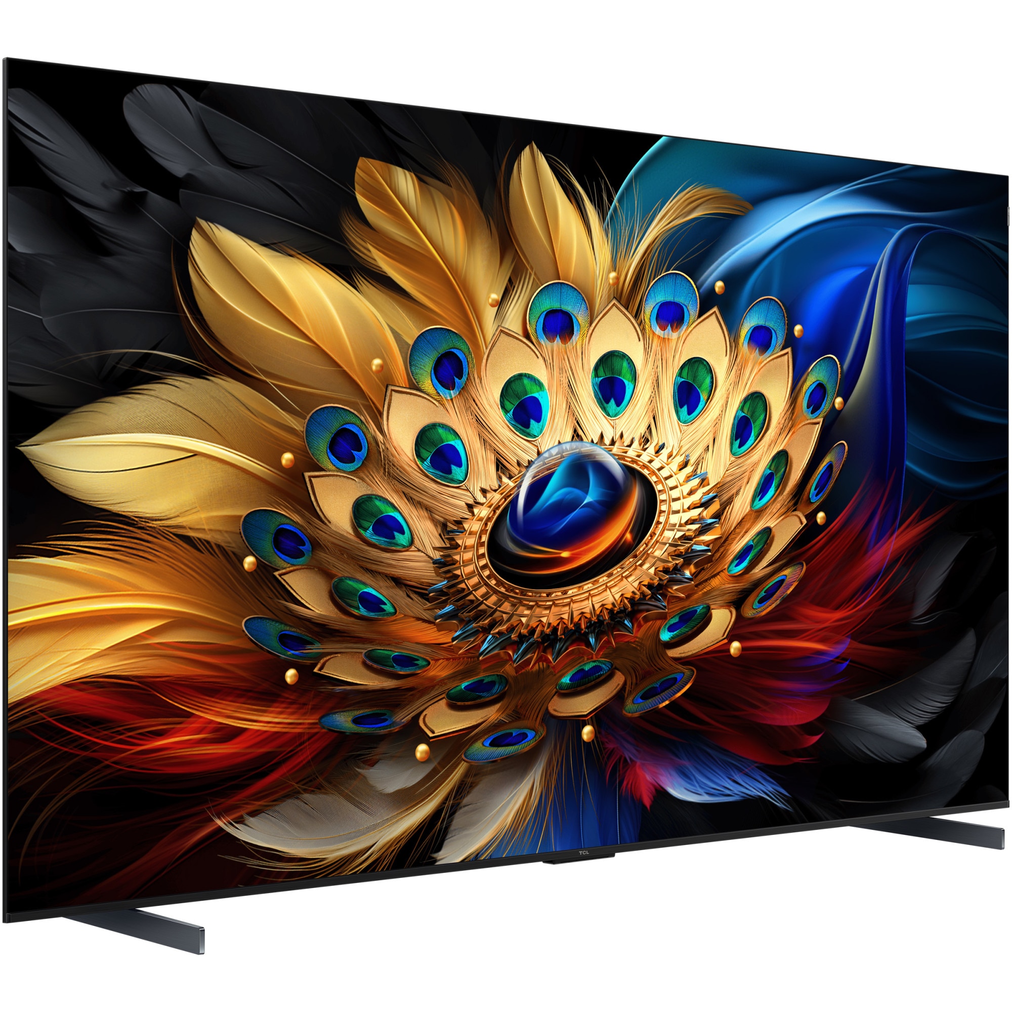 Televizor TCL QLED 98C655, 248 cm, Smart Google TV, 4K Ultra HD, 100Hz, Clasa G