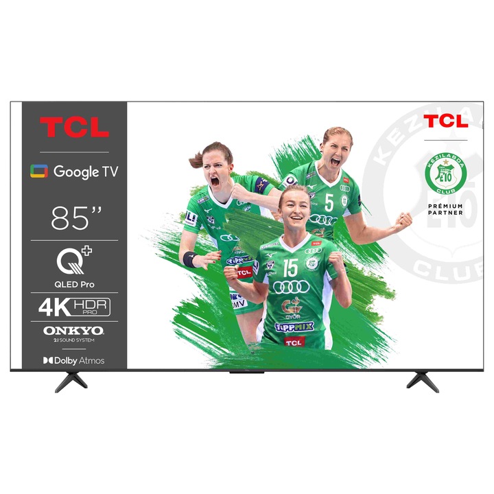 TCL 85C655 Smart LED Televízió, 215 cm, 4K,QLED, HDR, Google TV