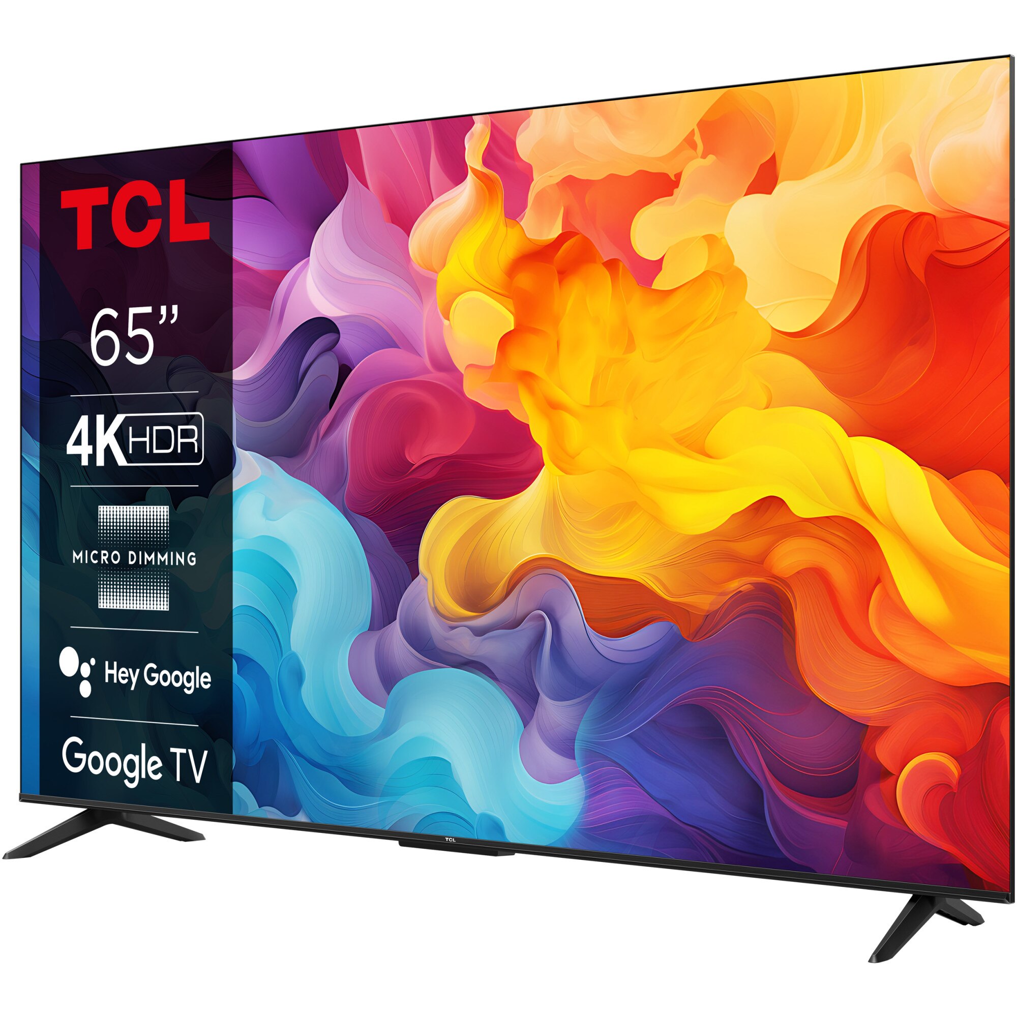 Телевизор TCL LED 65P655, 65" (164 см), Smart Google TV, 4K Ultra HD ...