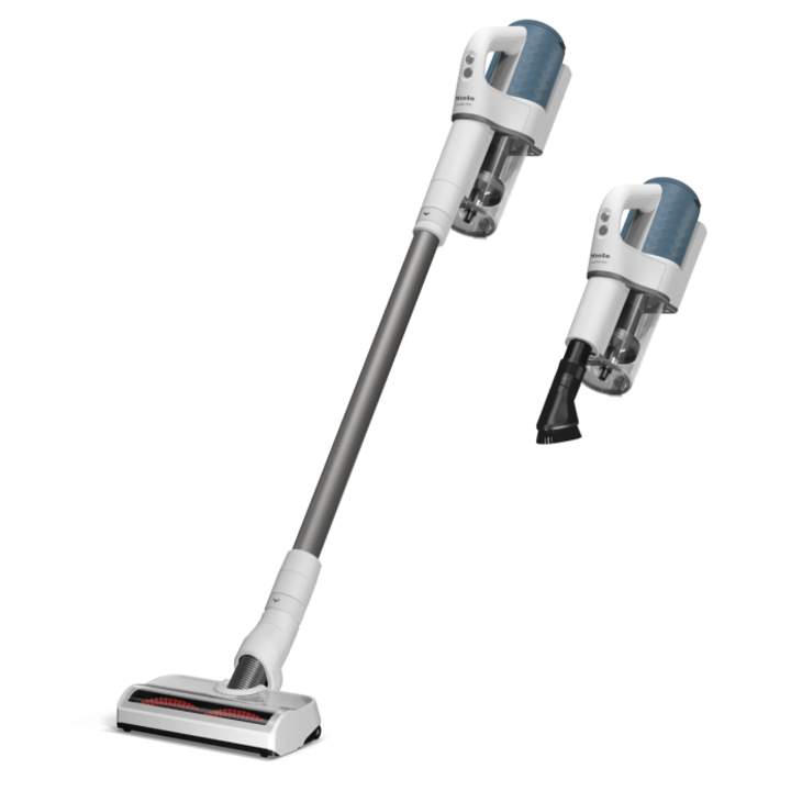 Вертикална прахосмукачка Miele Duoflex HX1 12377800, 2 в 1, 210 W, 0.3 л, Автономност 55 мин., Хигиенен филтър, Технология Vortex , Син