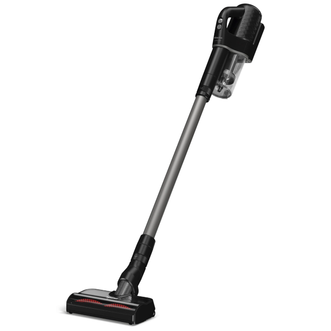 Aspirator vertical Miele Duoflex HX1 Cat & Dog 12377820, 2 in 1, 210 W, 0,3 l, autonomie 55 min, filtru Hygiene, tehnologie Vortex, perie Electro Compact, negru