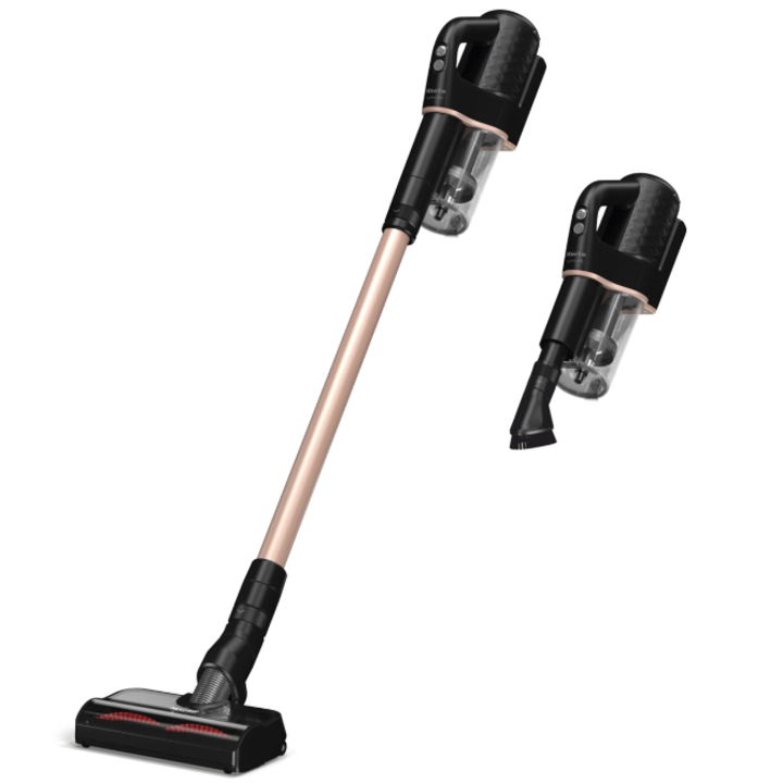 Вертикална прахосмукачка Miele Duoflex HX1 Total Care 12377850, 2 в 1, 210 W, 0.3 л, Автономност 55 мин., Хигиенен филтър, Технология Vortex, Електрическа четка MultiFloor, Черен