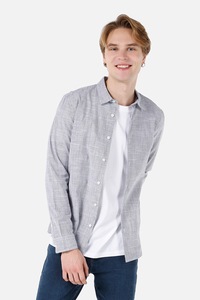 Camasa alba cu nasturi negri, pentru barbati, 2XL - eMAG.ro