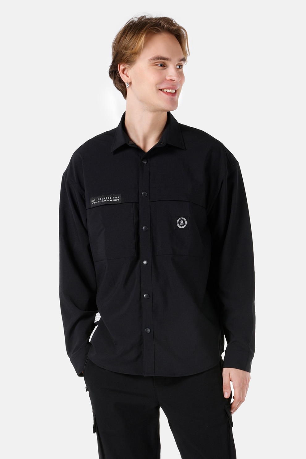 COLIN'S, Camasa lejera, Negru, S