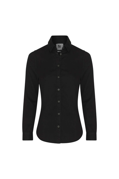 Camasa din denim pentru femei, Lucy - SD045, Negru