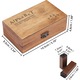 Set de 70 de stampile cu litere, Gsedaox, Lemn, Maro