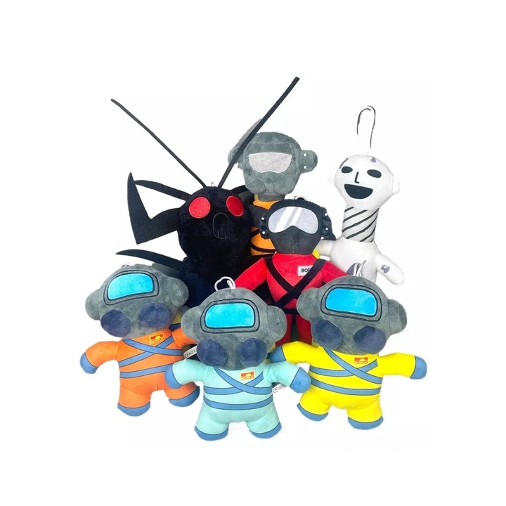 Set 7 Figurine de plus, Lethal Company, multicolor, 30 cm