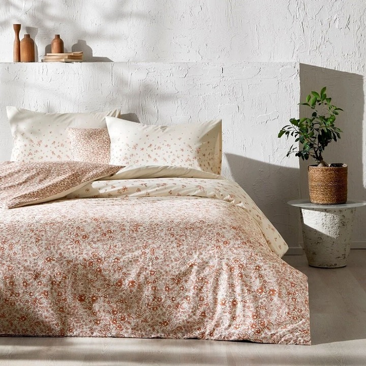 Dupla ágynemű, 100% pamut, 240x260 cm, 5 db, TAC Reborn, Ginny