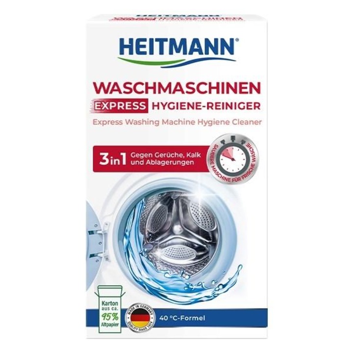 Detergent curatare masina de spalat, Heitmann, Pudra, 250 g
