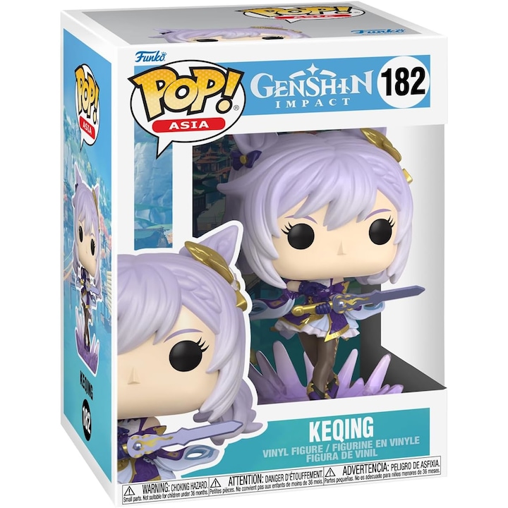 Figura - Pop! Genshin Impact: Keqing, lila, 9 cm