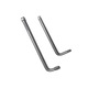 Set 2 Chei de forta tip L 400mm, prindere 3/4, si lungime 600mm prindere 1", Material Cr-V