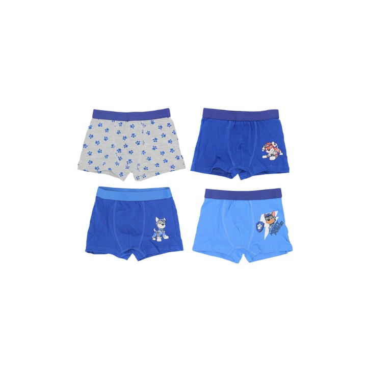 Set 4 perechi boxeri pentru baieti, multicolor, 98-104 cm, Paw Patrol