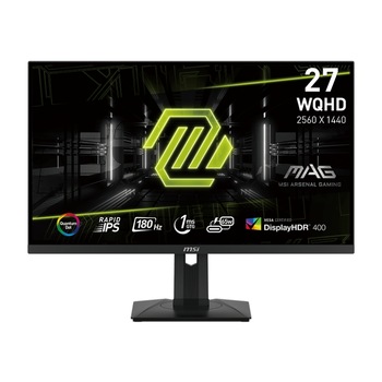 Monitor Gaming MSI MAG 274QRF QD E2, 27" WQHD, IPS, 1ms, 180Hz, DisplayPort, Negru