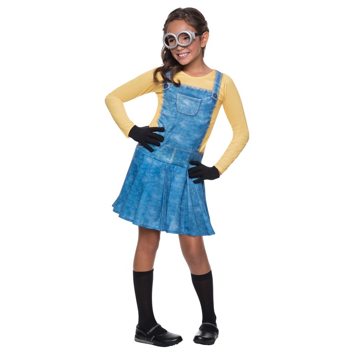 Costum Minion pentru fete, 3-4 ani, 98-104 cm