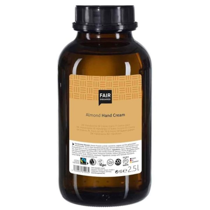 Crema pentru maini sensibile Fair Squared, Migdale, 2500 ml