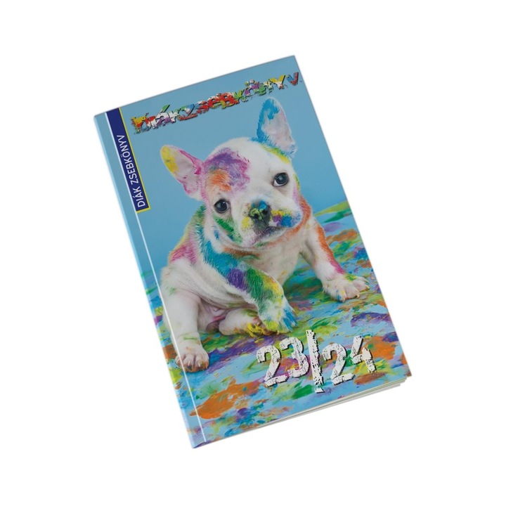 Caiet de buzunar pentru student 125mmx205mm, cu pagini albe 2023/2024 (color) Realsystem