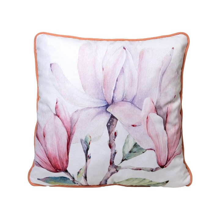 Dekoratív párnahuzat, 100% poliészter, 45x45 cm, speciális ágynemű, Magnolia F28