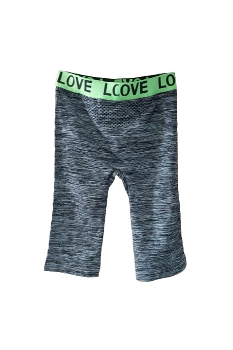 Colanti sport dama Bixtra, gri/ verde, poliamida, Gri