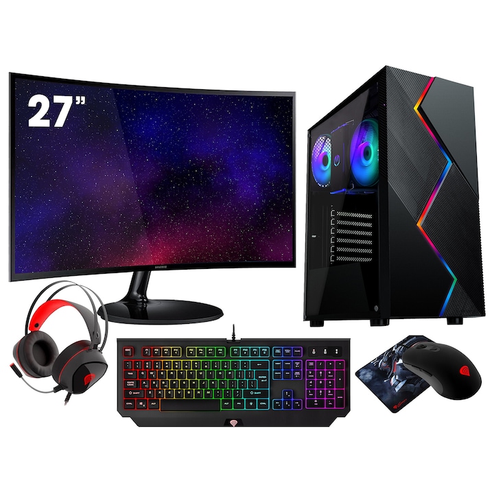 Настолен компютър VIST, AMD Ryzen 5 5600G, Ram 32GB, SSD 1TB M.2, WIFI, LCD 27, Windows 11 Pro