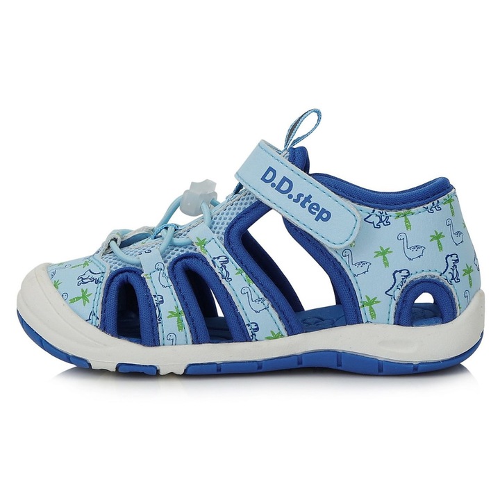 Sandale baieti, dd step, Quick dry, Albastru deschis