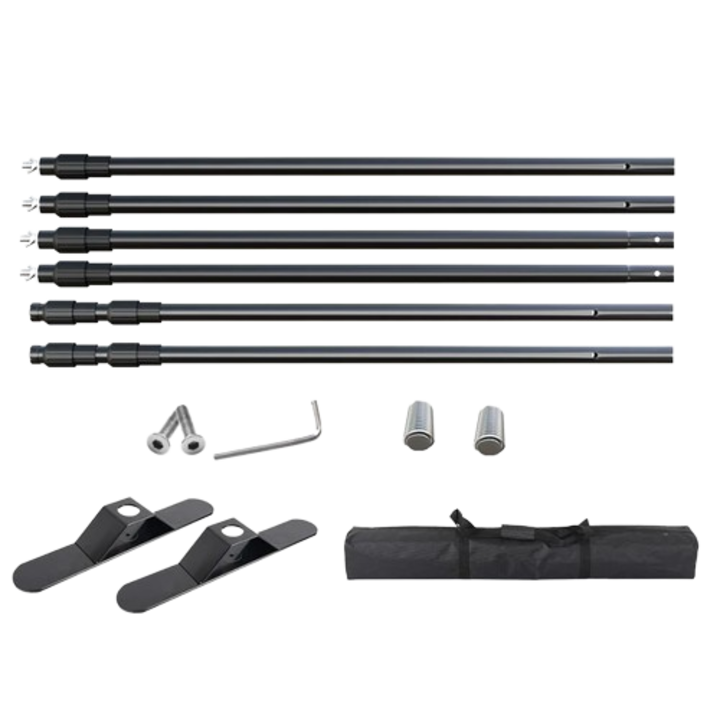 Kit sistem de suport fundal, Inaltime si latime ajustabila, Capacitate de 5 kg, SH-BJJ-2430