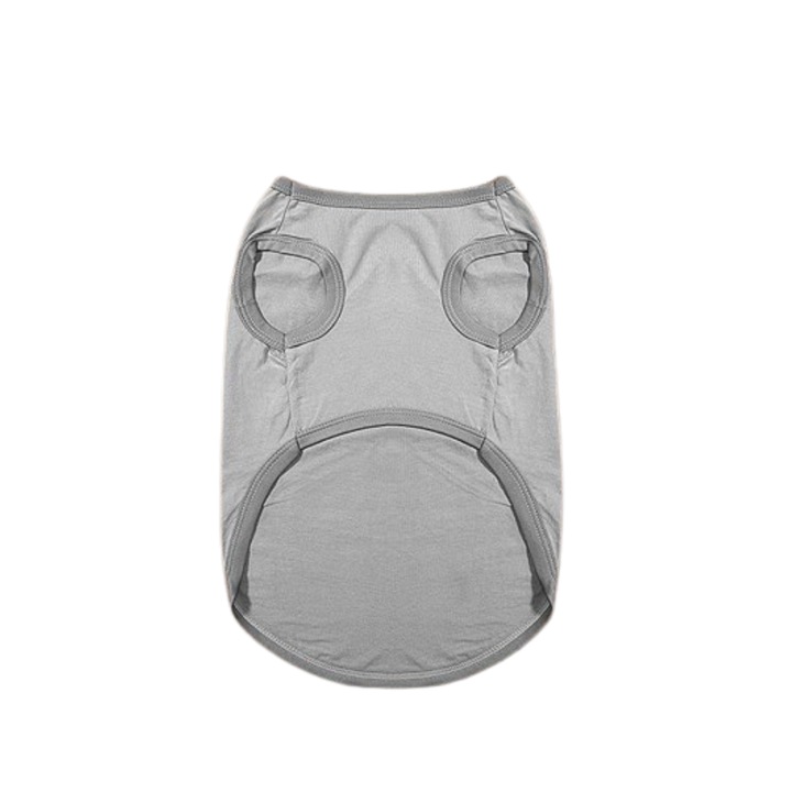 Tricou fara maneci pentru animale de Companie, din Bumbac, pentru caini, Marimea 3 XL, Gri