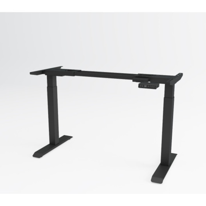 Cadru de birou cu inaltime reglabila electric Viva Little, Dual Motor, 120 kg, Negru