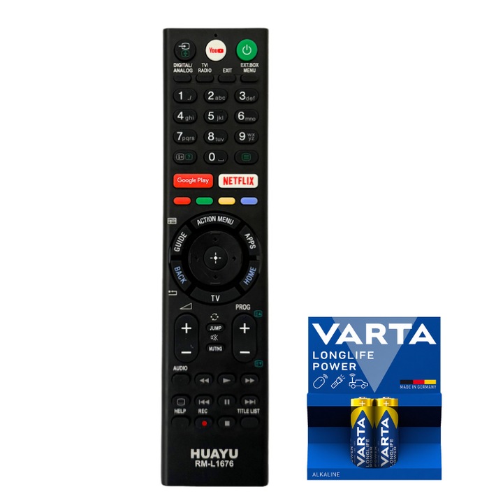 Univerzális TV távirányító, kompatibilis a Sony-val, a Sony LCD 100%-át lefedi, LED, Smart sorozat, elemmel