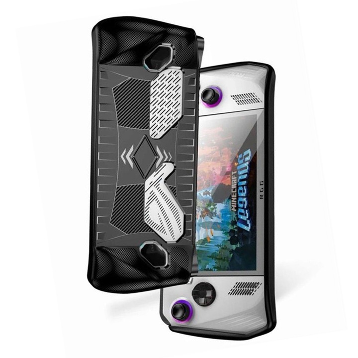Szilikon védőtok Asus ROG Ally készülékhez, OPTIM SOLUTION, Kiváló minőségű védelem, AntiShock, Ergonomikus kialakítás, Környezetbarát puha anyag, Biztonságos markolat, Fekete