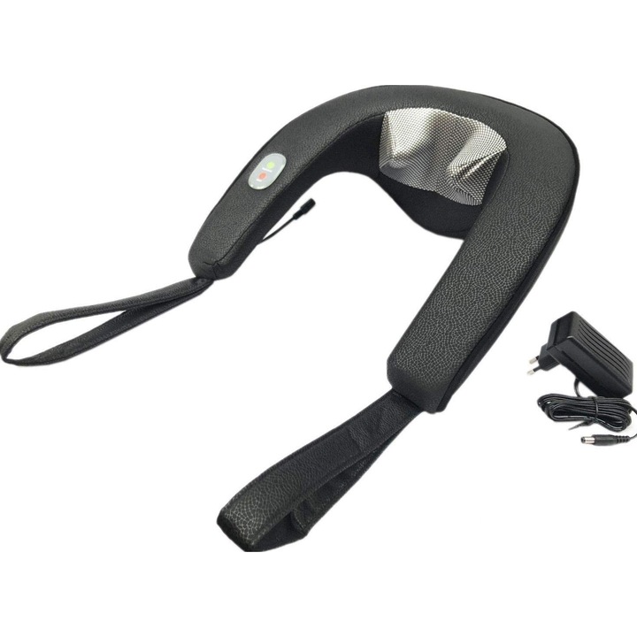 Aparat masaj pentru gat, Medisana, Stimuleaza circulatia sangelui, Negru