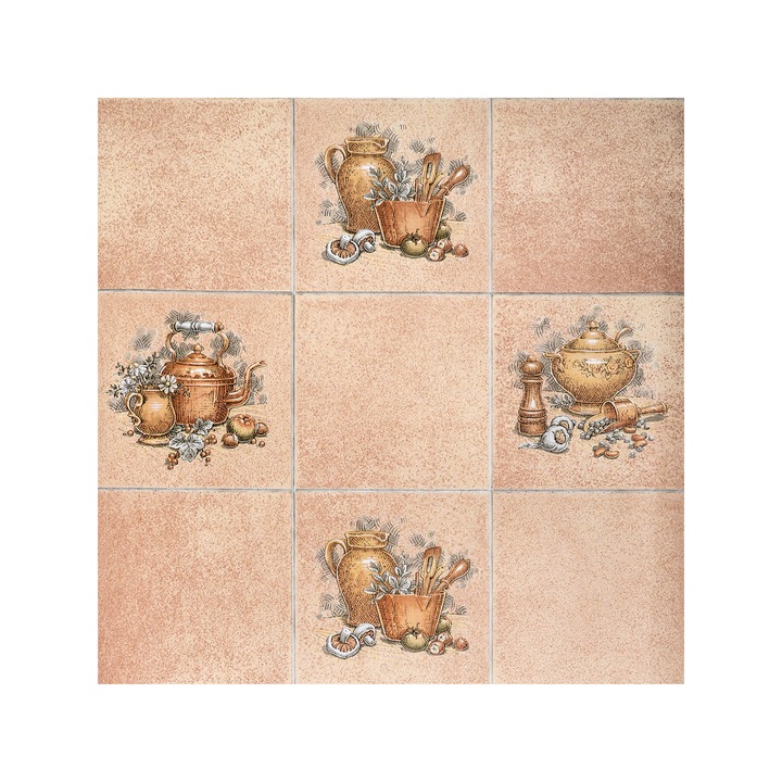 Autocolant mobila, sticla, faianta maro 45cm x 15ml