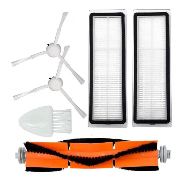 Комплект аксесоари, Zola, съвместим за Xiaomi Mi Mop 1 C, Mijia 1C/2C/1T, робот Vacuum Mop 2/Mop 2 Pro+, пластмасов, бял