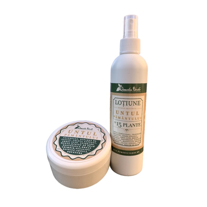 Szett Lotion és krém 100 g, A föld vajja 15 növény, Reumás fájdalmak