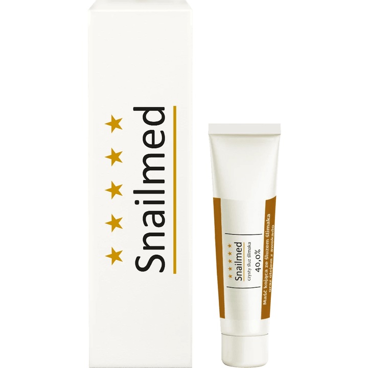 Crema pentru fata, Snailmed, Imbogatita cu ulei de avocado, Pe baza de bava de melc naturala, 10ml
