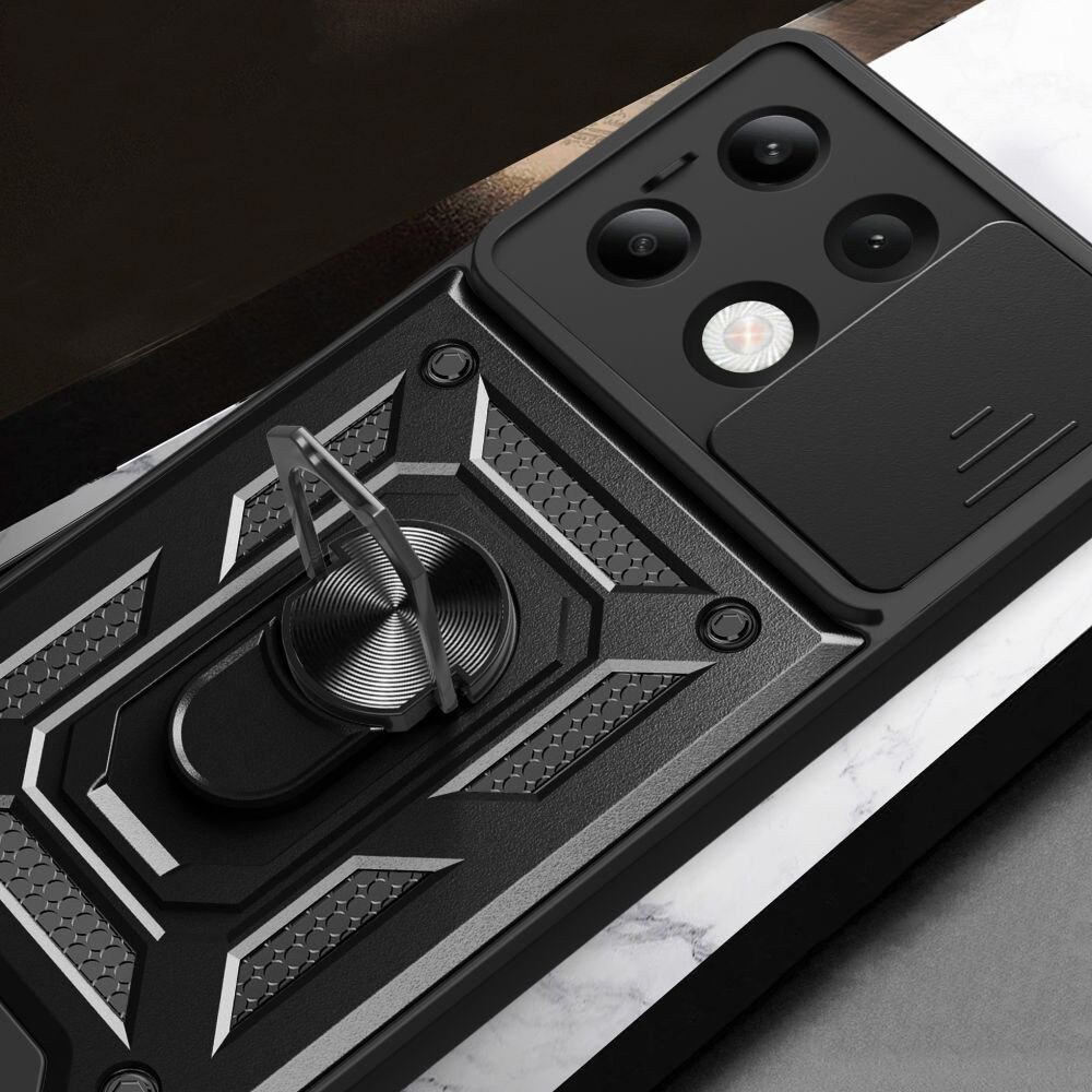 Husa pentru Xiaomi Redmi Note 13 4G, Techsuit, CamShield, Neagra